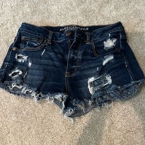 American Eagle High Rise Jean Shorts